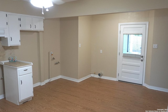 washroom featuring light hardwood / wood-style floors