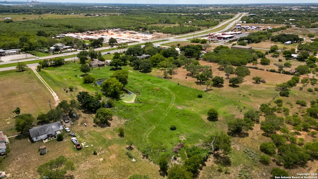 aerial view with a rural view