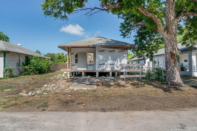 view of front of home