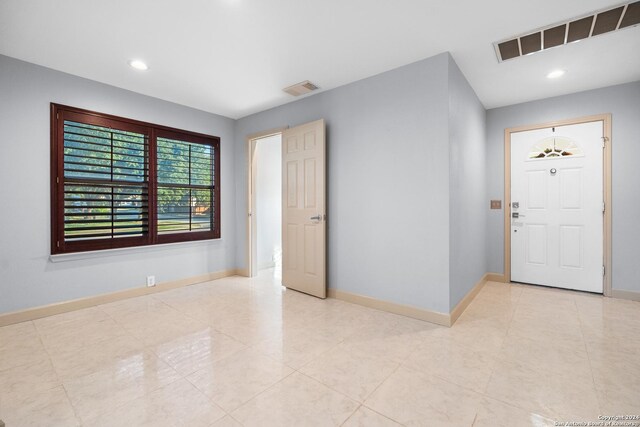 view of tiled foyer