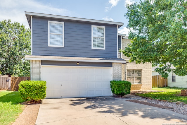 view of front of house featuring a garage