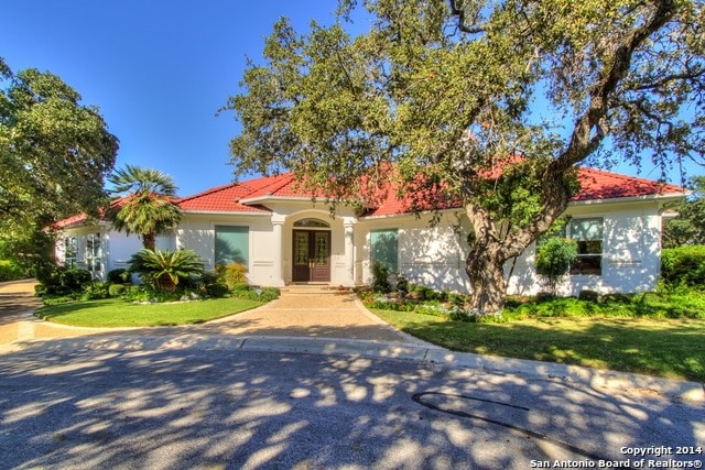 view of mediterranean / spanish house