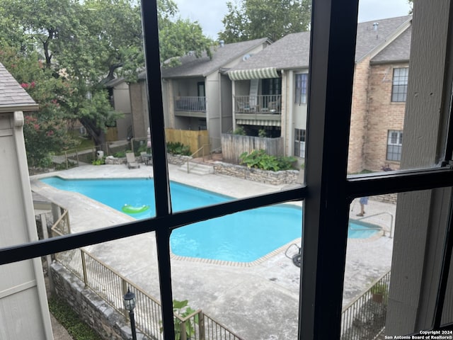 view of pool with a patio