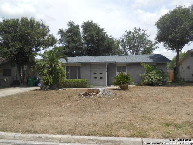 view of ranch-style home