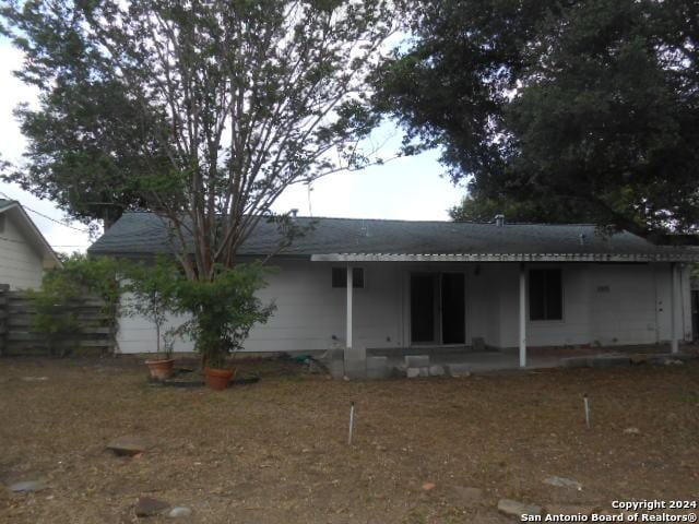 view of rear view of house