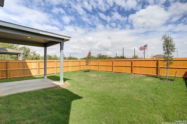 view of yard with a patio