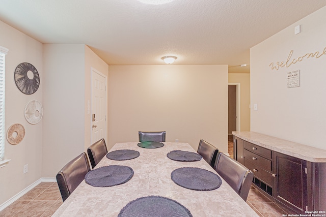 view of tiled dining room