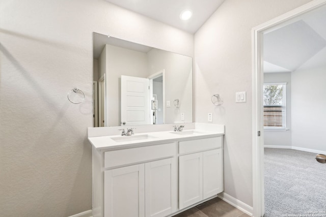 bathroom with vanity