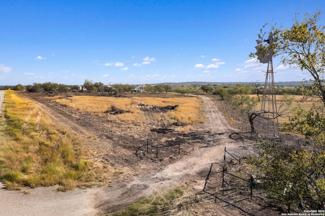 view of landscape with a rural view