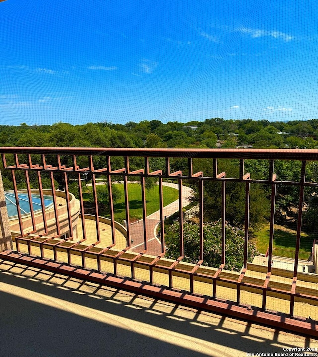 view of balcony