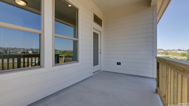 view of balcony