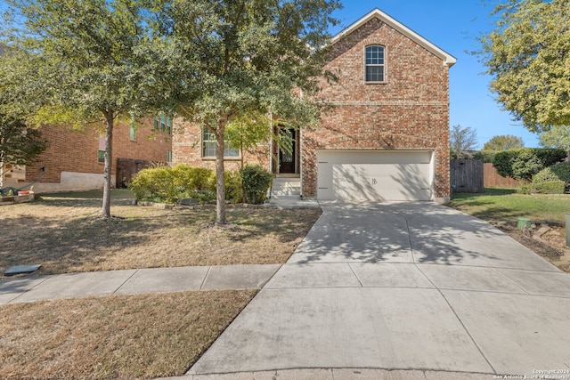 front of property featuring a garage