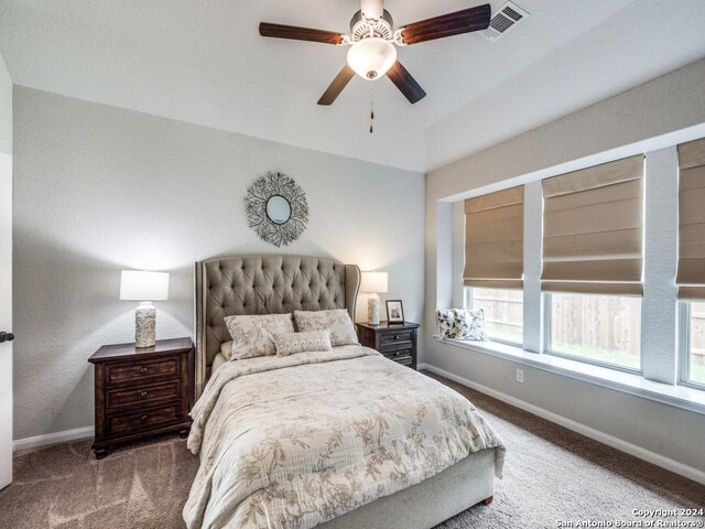 bedroom with carpet floors