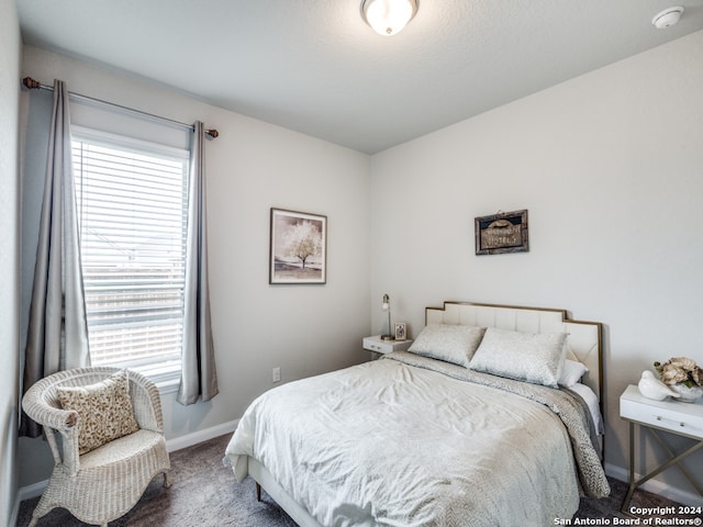 bedroom with carpet flooring