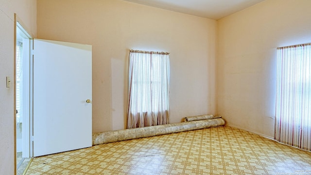 view of tiled empty room