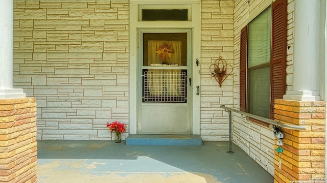 view of exterior entry