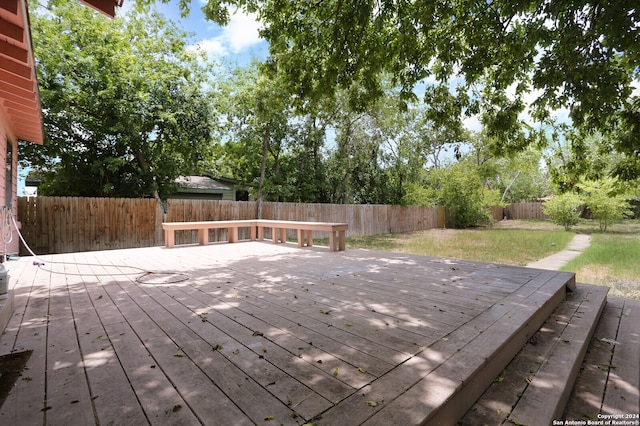 view of wooden terrace