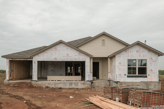 view of property under construction