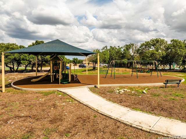 view of jungle gym