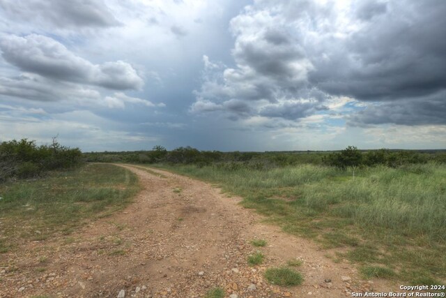 view of street with a rural view