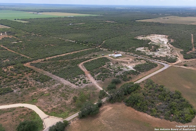 bird's eye view featuring a rural view