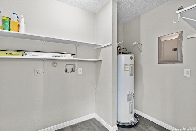 utilities with electric panel and electric water heater