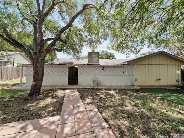 view of rear view of property