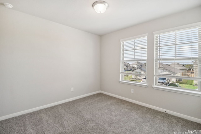 view of carpeted empty room