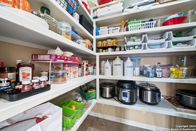 view of pantry