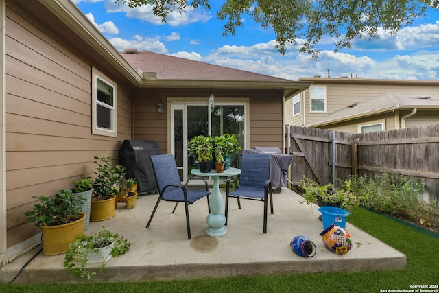 view of patio / terrace with grilling area