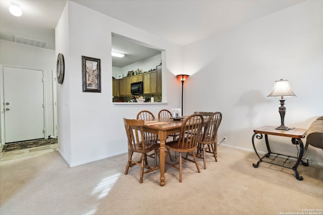 view of dining room