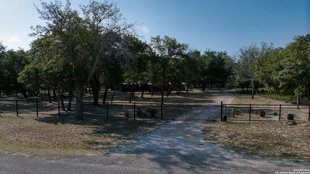 view of road featuring a rural view