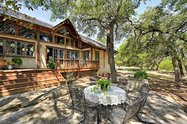 view of patio / terrace featuring a deck