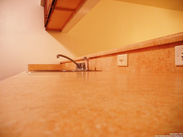 interior details with sink