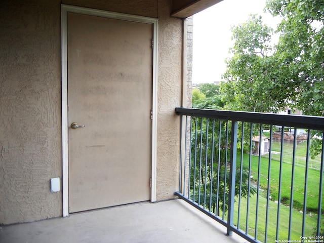 view of balcony