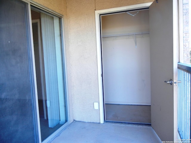 view of closet