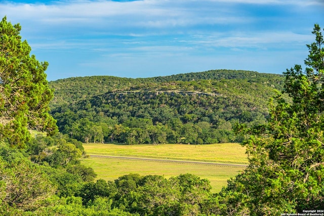 mountain view with a rural view