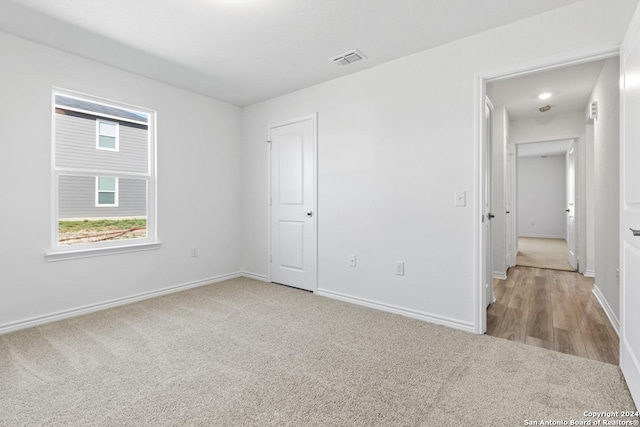 view of carpeted empty room