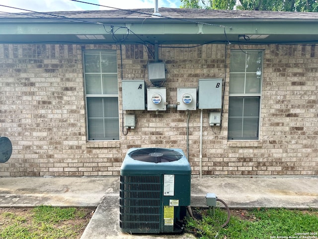 details with central AC unit