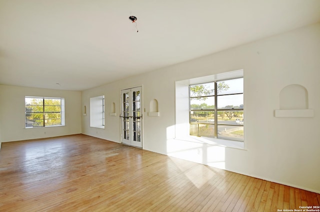 interior space with light wood finished floors