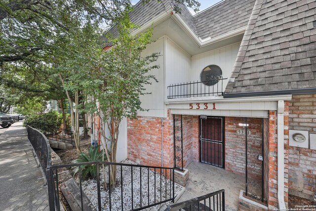 exterior space with a balcony