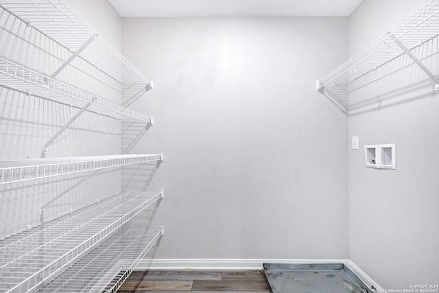 interior space featuring wood-type flooring