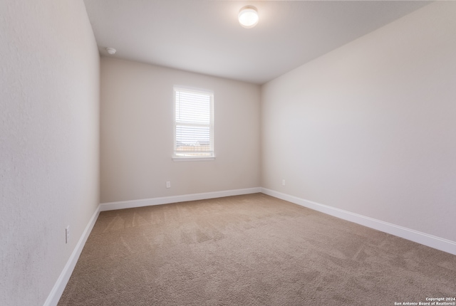 unfurnished room with carpet flooring