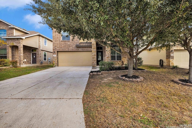 view of front of house featuring a garage