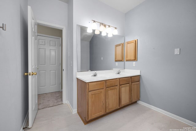 bathroom featuring vanity