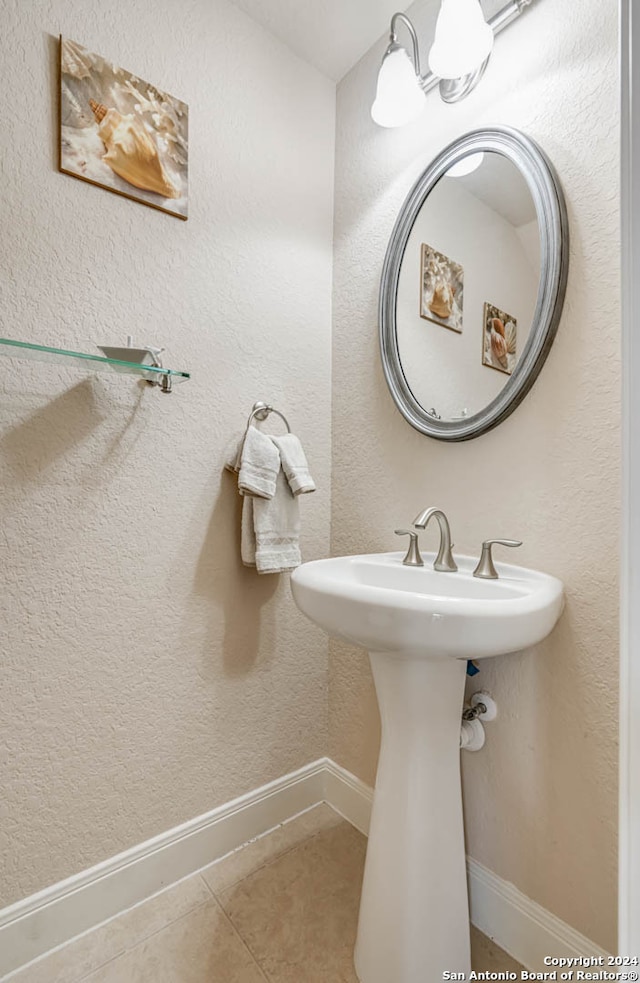 bathroom featuring tile patterned flooring