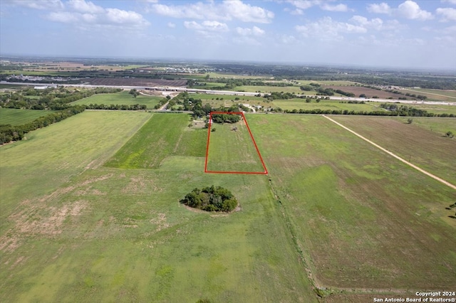 drone / aerial view featuring a rural view