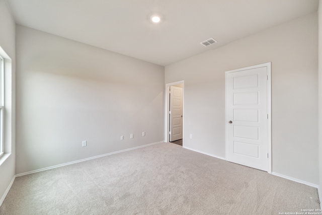 view of carpeted empty room