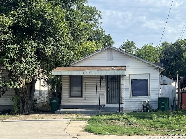 view of bungalow