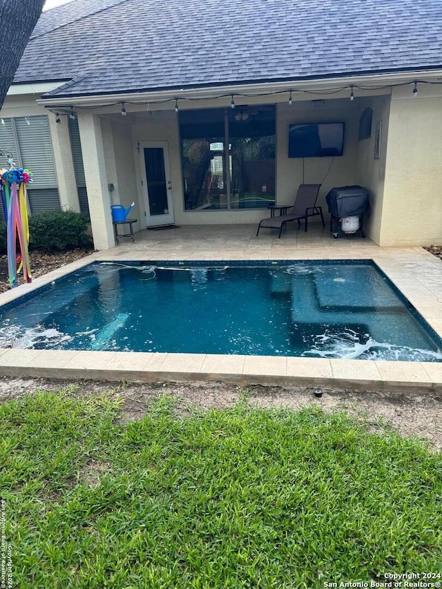 view of pool with a patio area